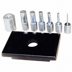 Metallkraft - 6-częściowy zestaw trzpieni drukarskich z płytą perforowaną WPP 20 (4101020)