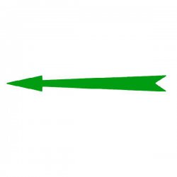 Xplo - samoprzylepna strzałka znakujaca zielona