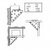 Walraven - triangular brackets for BIS mounting rails, WM0 - 30 - 660 3 010