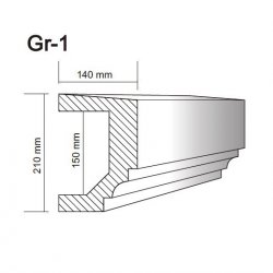 Tenax - cornice masking roller shutter boxes Gr