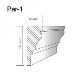 Tenax - profile pod parapety Par