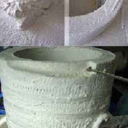 Xplo Hochtemperaturmaterialien - Keramikkitt FKM 30 - Faserkit Weiß