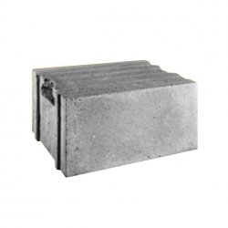 Prefabed Bielsko Biała - concrete tongue and groove blocks and handle on returnable pallets