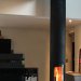 Focus - suspended SLIMFOCUS wood fireplace with rotating system