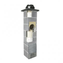Jawar - chimney system for all types of Universal Plus fuel with double ventilation