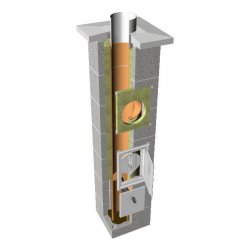 Tona - a three-layer chimney system with insulation and a TONAtec ISO condensate container