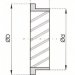 Xplo Ventilation - round wall air intake / exhaust tube