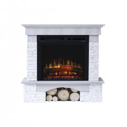 Dimplex - fireplace with Optiflame Porto White Pine casing