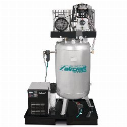 Aircraft - stacjonarna sprężarka tłokowa z osuszaczem czynnika chłodniczego filtrem dokładnym kondycjonerem kondensatu do oddzielania oleju od wody i automatycznym odwadniaczem AIRPROFI 703/270/10 VKK  (2024712KK)